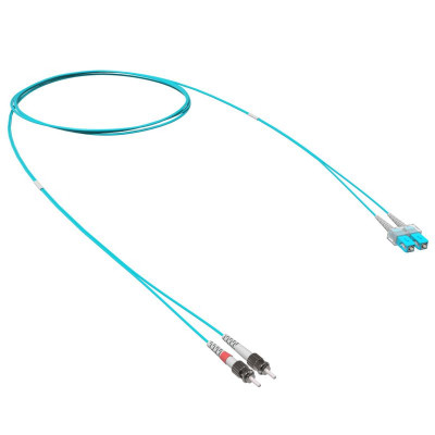 Шнур оптический коммутационный переходной Duplex SC-UPC/ST-UPC 50/125 OM3 2м DKC RNPC53DCS2