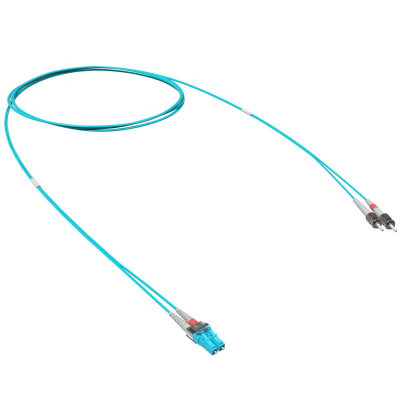 Шнур оптический коммутационный переходной Duplex LC-UPC/ST-UPC 50/125 OM3 15м DKC RNPC53DSL15