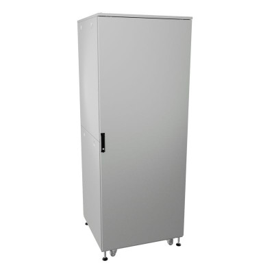 Шкаф напольный разобранный 19дюйм IT-CQE-N 47U 600х600мм крыша с вырубкой сплошная металл и сплошная металл двойные боковые панели сер. RAL7035 DKC R5ITN47606FM1M1SG