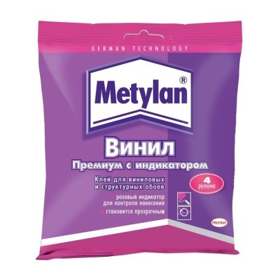 Хенкель обойный клей meтилан винил премиум с индикатором (100г) 1430091