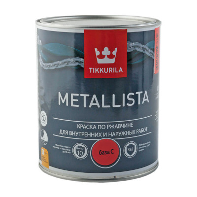 Тиккурила краска по ржавчине metallista c гл (0,9л)