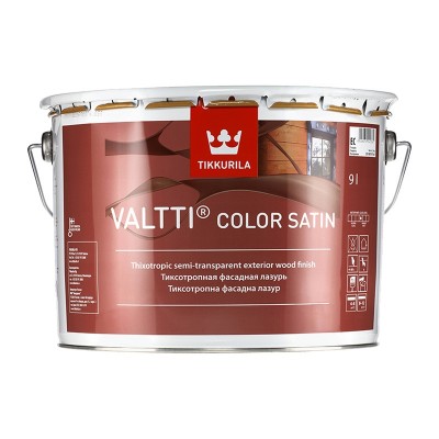 Тиккурила валтти колор сатин ec (valtti color satin) антисептик лессирующий п/мат (9л)