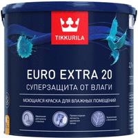 Тиккурила краска для влажных помещений euro extra 20 база c п/мат. (9л)