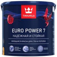 Тиккурила краска интер. стойкая к мытью euro power 7 база a мат. (9л)