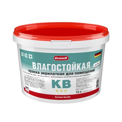 Пуфас краска влагостойкая белая decoself мороз. (10л=15,7кг) кв