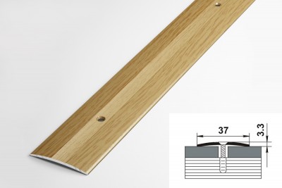 Профиль стыкоперекрывающий пс 03.900.082 (37 мм, дуб светлый)