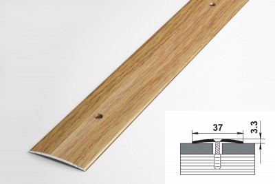 Профиль стыкоперекрывающий пс 03.900.084 (37 мм, дуб универсальный)