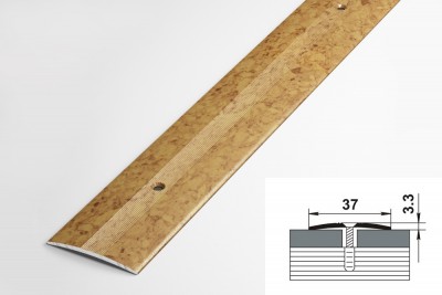 Профиль стыкоперекрывающий пс 03.900.086 (37мм, пробка)