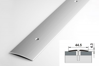 Профиль стыкоперекрывающий пс 04.900.01л (44,5мм, серебро анод)
