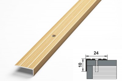 Профиль угловой пу 01.900.083 н(24*10 мм, бук натуральный)