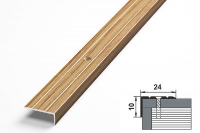 Профиль угловой пу 01.900.084 (24*10 мм, дуб универсальный)