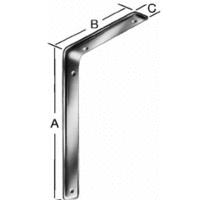 Ворманн консоль 3-f 235х160х40мм (65кг) хром (00165235c)