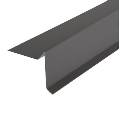 Планка торцевая для гибкой черепицы (ral 7004) серая (2м)
