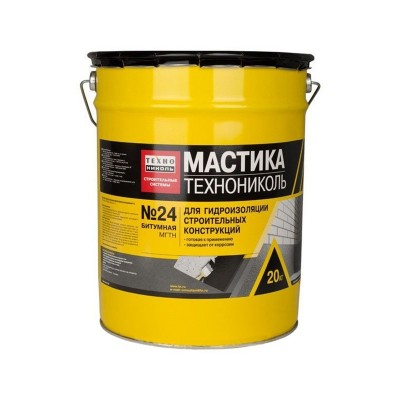 Технониколь мастика битумная гидроизоляционная №24 (мгтн) (20кг)