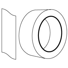 Люкстейп малярная лента 0,050х50м белая