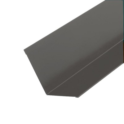 Планка примыкания для гибкой черепицы (ral 7004) серая (2м)