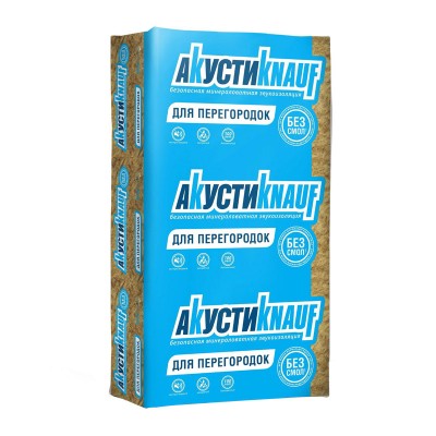 Акустикнауф звукоизоляция 1230х610х50мм (12м2=0,6м3) (уп.16шт)
