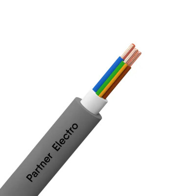 Кабель Партнер-Электро NYM 3x1.5 на отрез ГОСТ цвет серый