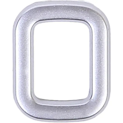 Цифра «0» самоклеящаяся 40х32 мм пластик цвет матовое серебро