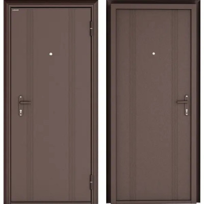 Дверь входная металлическая Doorhan Эко 880 мм правая цвет антик медь