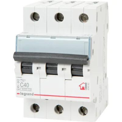 Автоматический выключатель Legrand TX3 3P C40 А 6 кА