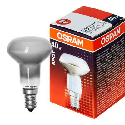 Лампа накаливания Osram спот R50 40 Вт свет тёплый белый