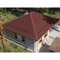 Планка карнизная 100x65x2000 мм RAL 3005 красный