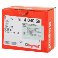 Автоматический выключатель Legrand TX3 3P C25 А 6 кА