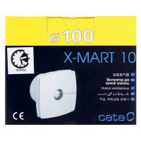 Вентилятор осевой вытяжной Cata X-Mart 10 T D100 мм 38 дБ 98 м³/ч обратный клапан таймер цвет слоновая кость