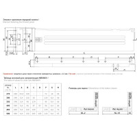 Направляющая роликовая MB08601 86x500 мм, металл, цвет белый