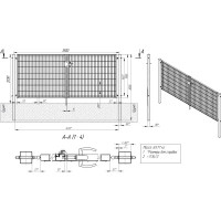 Ворота Grand Line RAL 8017 Medium 2.03x3.5 м коричневый