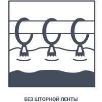 Тюль для кухни Паутинка 170x165 см цвет белый