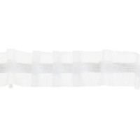 Лента шторная прозрачная параллельная 21 мм цвет белый