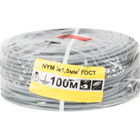 Кабель Партнер-Электро NYM 3х1.5 100 м ГОСТ