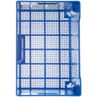 Ящик полимерный многооборотный 60x40x22 см пластик без крышки цвет синий