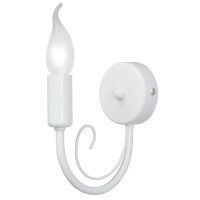 Настенный светильник бра Vitaluce Blanca 1 лампа 3м² Е14 цвет белый матовый