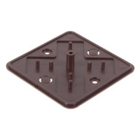 Распределительная коробка открытая TDM 75х75х28 мм 4 ввода IP40 цвет дуб