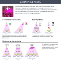 Фитосветильник светодиодный Uniel Минисад P34 с подставкой 10 Вт красно-синего спектра для растений 12 шт.