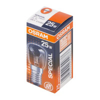 Лампа накаливания для холодильника Osram трубчатая T26/57 E14 25 Вт свет тёплый белый