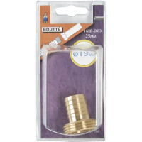 Штуцер для шланга BOUTTE 25 мм.-19 мм. наружная резьба