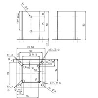 Основание колонны GAH ALBERTS JP 91x91x150