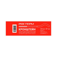 Кронштейн анкерный плоский с дюбелем Ростерм 7x300 мм