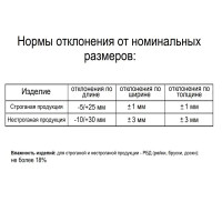 Планкен 20x140x1500 мм Лиственница прямой с фаской угла