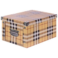 Коробка картонная 35x25x17.5 см клетка
