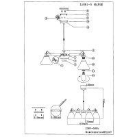 Люстра Maple 5xE27x40 Вт
