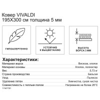 Ковер вискоза Vivaldi 14767/6131 195x300 см цвет мультиколор