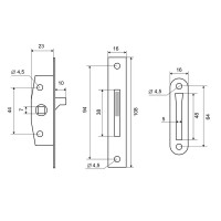 Механизм оконный Palladium 110x20 мм ЦАМ/сталь цвет хром