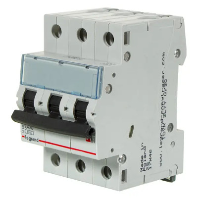 Автоматический выключатель Legrand TX3 3P C50 А 6 кА