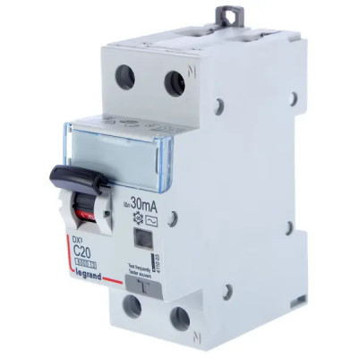 Дифференциальный автомат Legrand DX3 АВДТ 1P N C20 А 30 мА 6 кА АС 411003