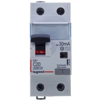 Дифференциальный автомат Legrand DX3 АВДТ 1P N C20 А 30 мА 6 кА АС 411003